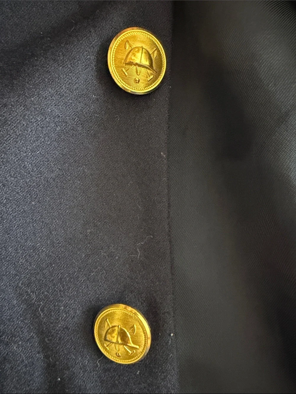 Polo by Ralph Lauren Navy Blue Blazer with Gold Buttons